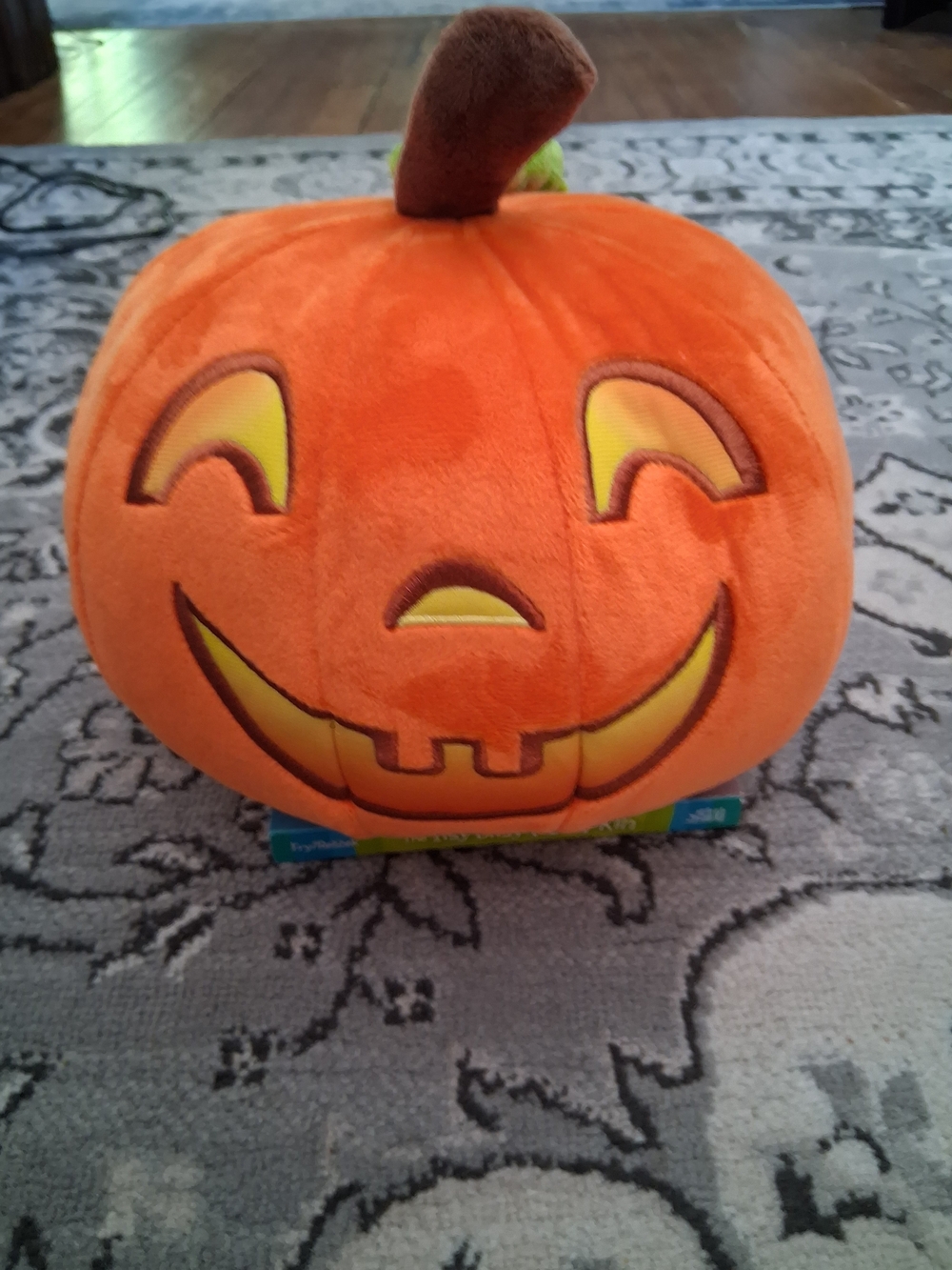 Plush Jack-O'-Lantern Pumpkin Holiday Pillow - Orange